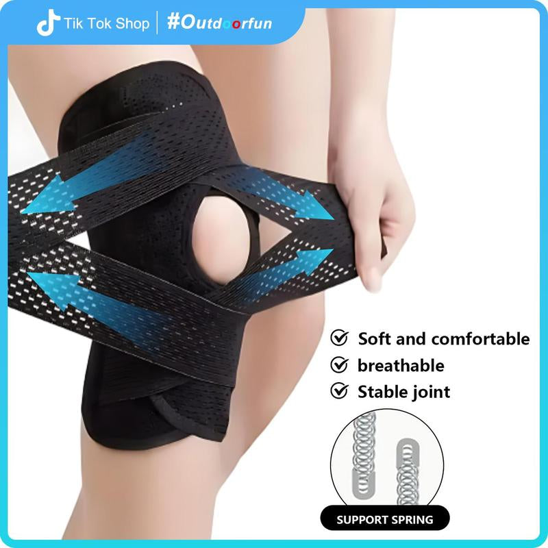 Knee Brace with Side Stabilizers for Men and Women,Breathable Adjustable Knee Brace with Leg Support, Suitable for Meniscus Tears, Knee Pain, ACL/MCL Injuries, and Arthritis Rehabilitation. Healthcare Tool