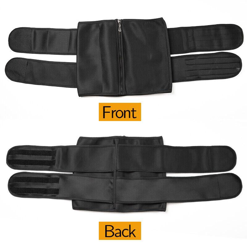 CATTIBOR Men Zipper Sauna Waist Trainer Cincher,Men Neoprene Workout Corset with Adjustable Hook & Eyes,Men & Women Trainer GYM Fitness Shapewear Sport Belt,Men Sportwear Polyster