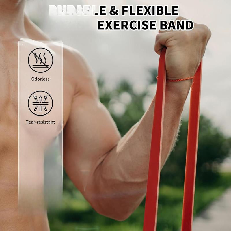 Resistance Bands Set of 5 – Pull up Assistance Bands for Men & Women, Heavy Duty Workout Bands for Exercise, Strength Training, Stretching, Physical Therapy, Home & Gym