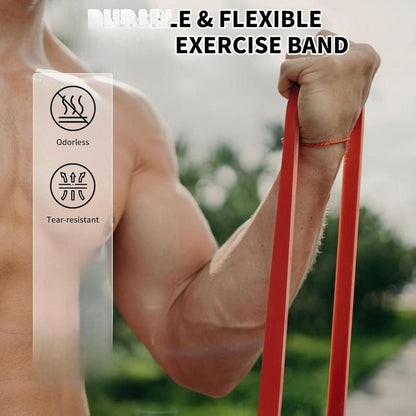 Resistance Bands Set of 5 – Pull up Assistance Bands for Men & Women, Heavy Duty Workout Bands for Exercise, Strength Training, Stretching, Physical Therapy, Home & Gym