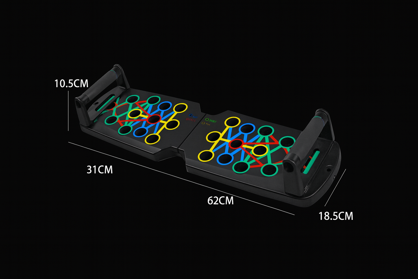 Portable Multifunctional Push-Up Board Set for Comprehensive Chest, Abdomen, Arms, and Back Training