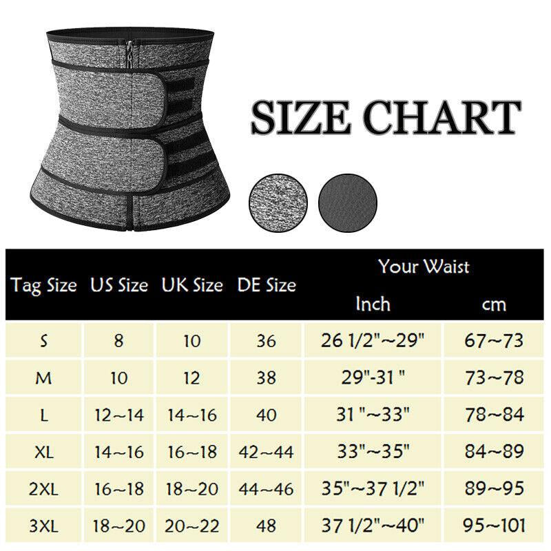 CATTIBOR Men Zipper Sauna Waist Trainer Cincher,Men Neoprene Workout Corset with Adjustable Hook & Eyes,Men & Women Trainer GYM Fitness Shapewear Sport Belt,Men Sportwear Polyster