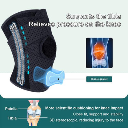 Knee Brace with Side Stabilizers for Men and Women,Breathable Adjustable Knee Brace with Leg Support, Suitable for Meniscus Tears, Knee Pain, ACL/MCL Injuries, and Arthritis Rehabilitation. Healthcare Tool