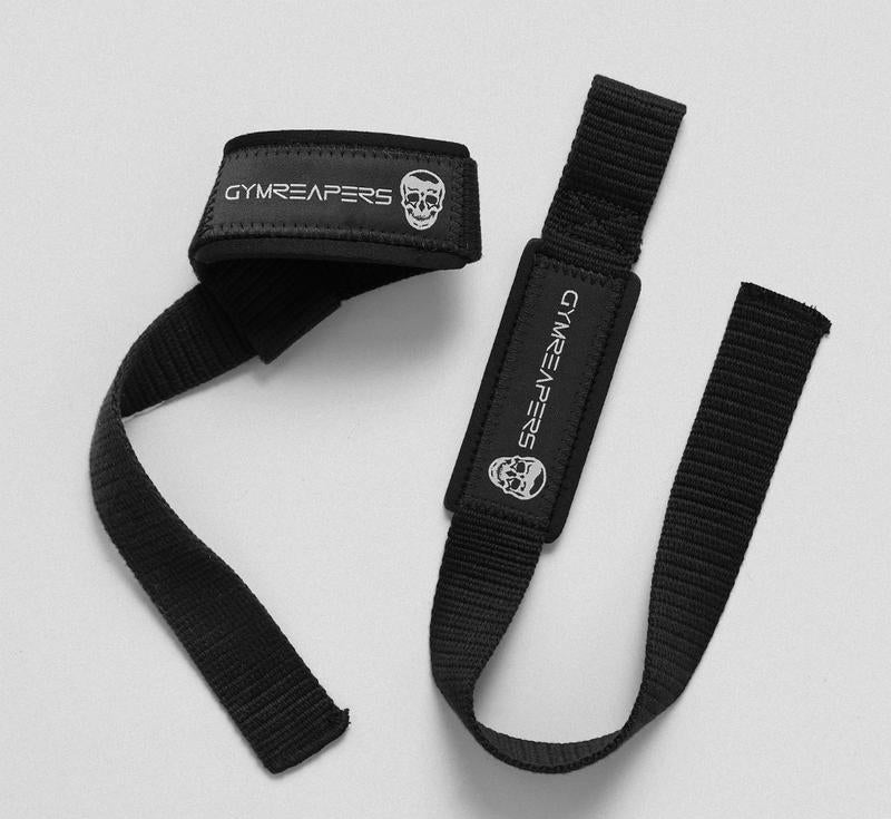 Gymreapers Lifting Straps for Weightlifting Bodybuilding Powerlifting & Strength Training - Premium Padded Neoprene Deadlift Straps with 18" Cotton for Pull-Ups Rows Shrugs Heavy Lifts & Gym Workouts - Grip Support & Wrist Protection Set of 2